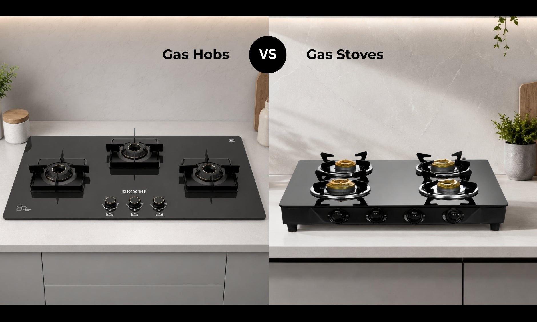 What is the Difference Between Gas Stove and Gas Hob?