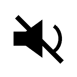 Köche 40% lower noise icon showing a speaker with a diagonal slash on a white background