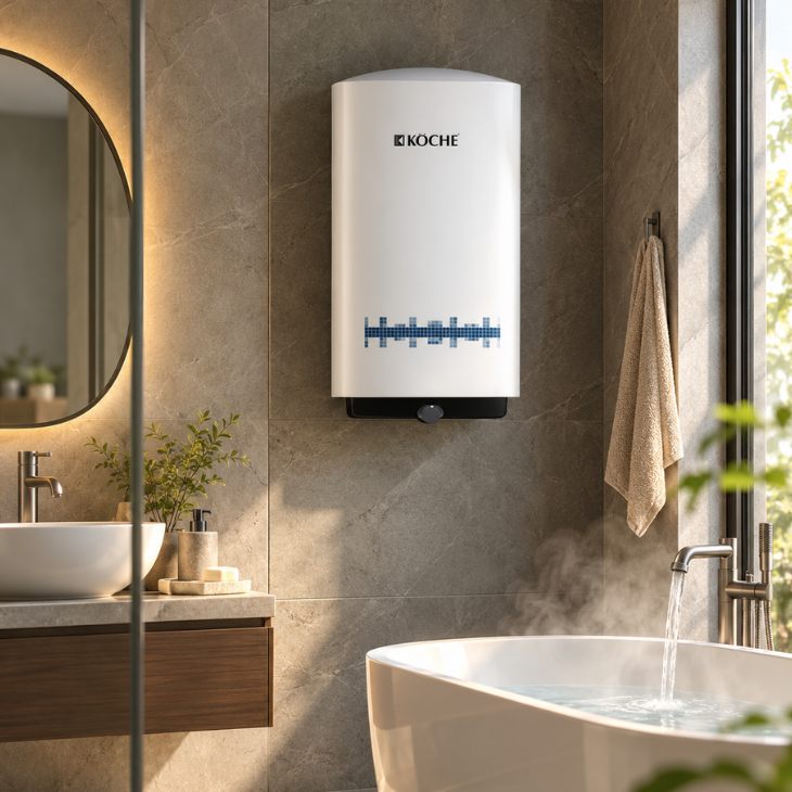 Köche Vita Pro Metal water heater in white