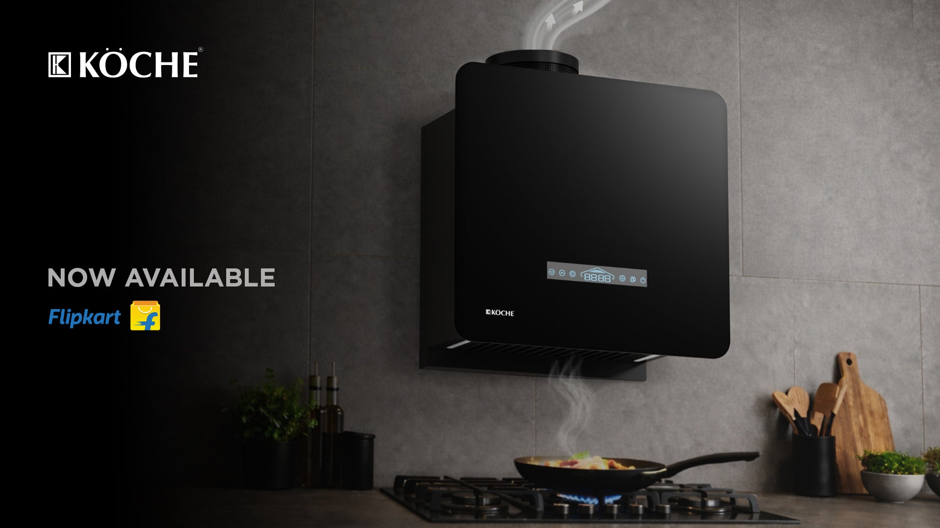 Köche Port 60 BLDC portable kitchen chimney with powerful suction