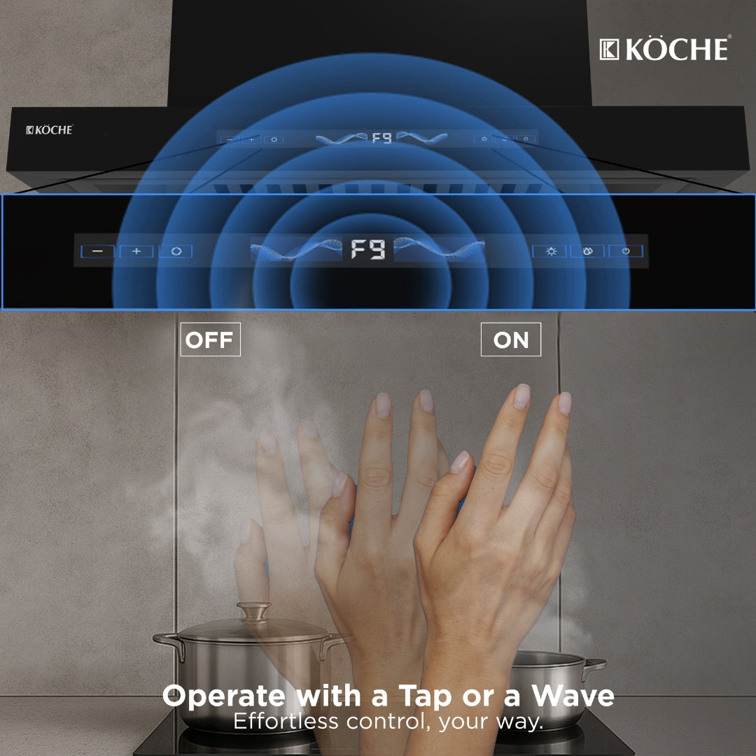 Stark 60 chimney gesture control smart touch-free kitchen hood