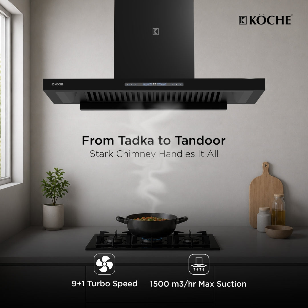 Köche Stark 90 chimney for Indian cooking