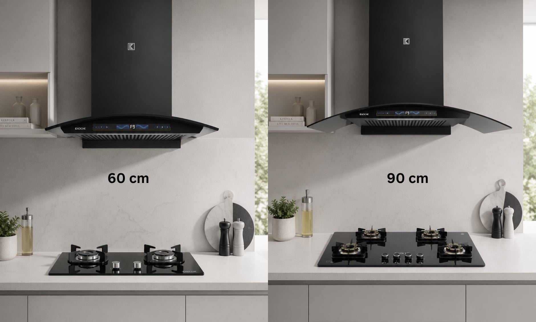 60 cm vs 90 cm Chimney: Which Size Is Ideal for Your Kitchen?