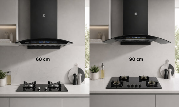 60 cm vs 90 cm Chimney: Which Size Is Ideal for Your Kitchen?