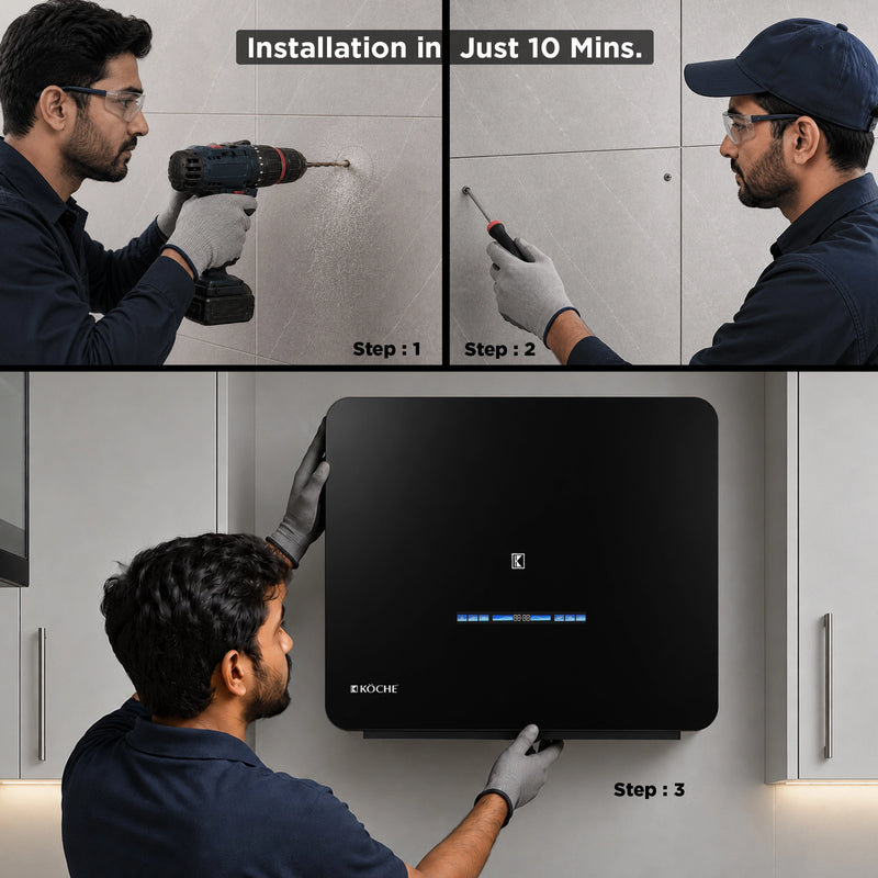   Aero 60 BLDC Ductless Chimney | Plug N Play | 1250 CMH Suction | Auto Clean Aero Easy Installation 
