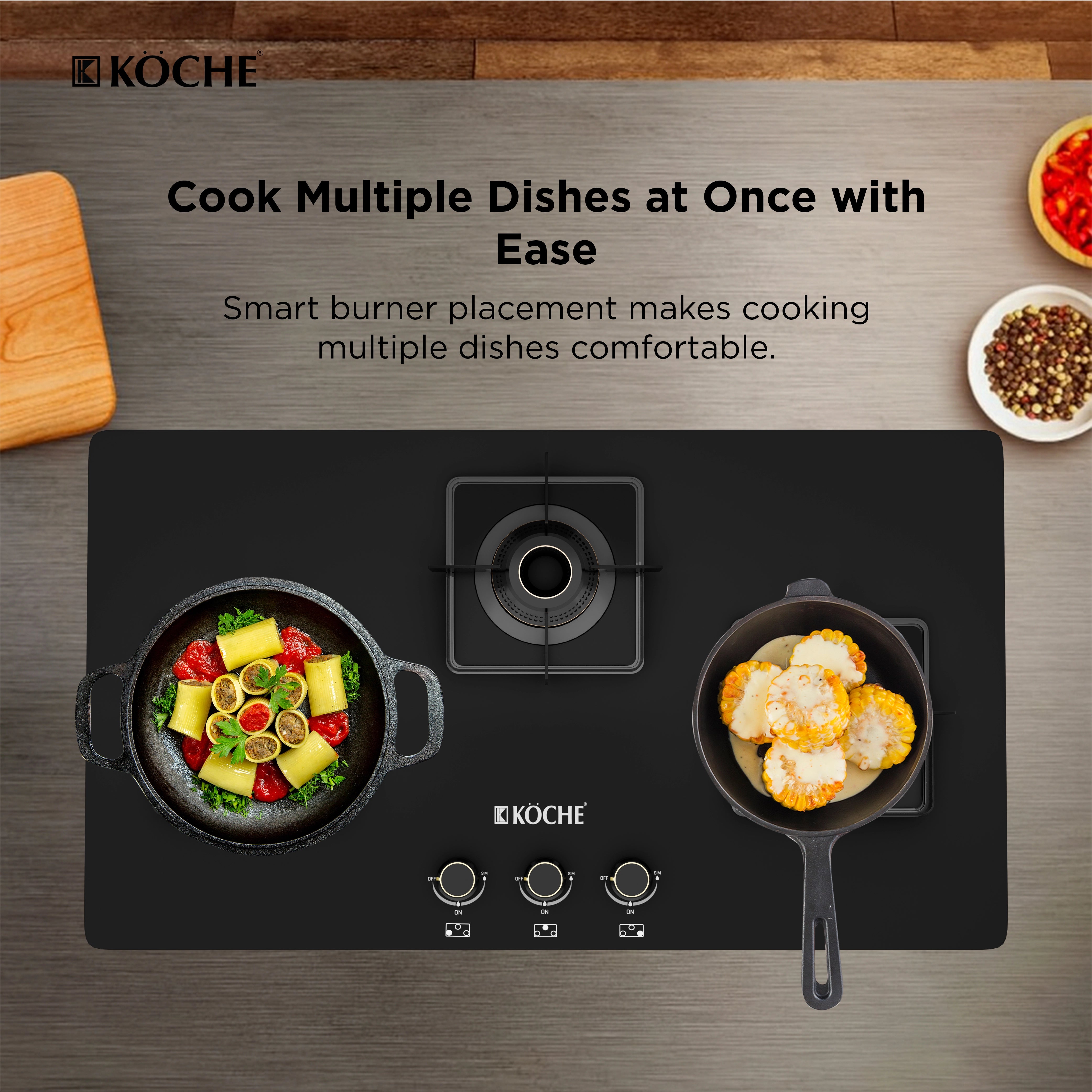 Betty 3B Auto Ignition Built-In Hob