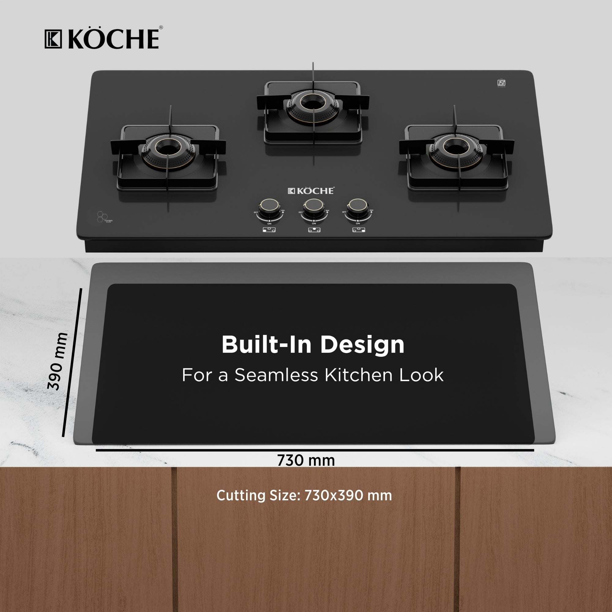 Betty 3B Auto Ignition Built-In Hob Köche