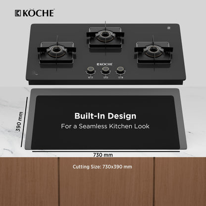 Betty 3B Auto Ignition Built-In Hob Köche