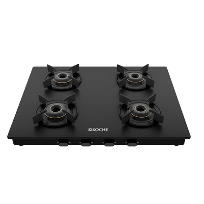 Flamaro 4-Burner Auto Cooktop by Köche – modern gas stove with auto-ignition for efficient cooking