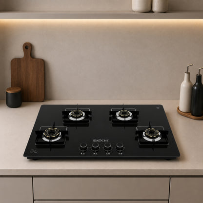 Koche Ivan 4 burner gas hobtop in modern kitchen