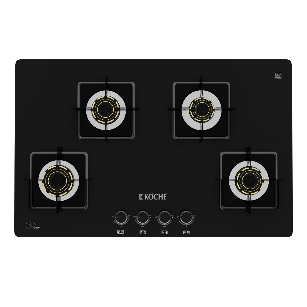 Koche Ivan 4 burner gas hobtop top view