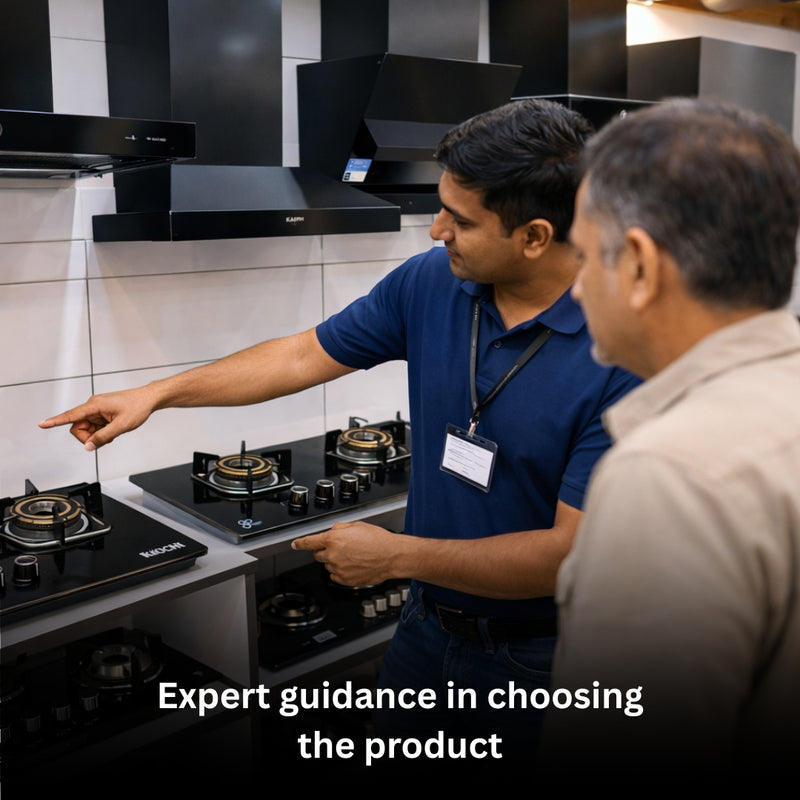   Expert guidance on kitchen appliances at Köche store 