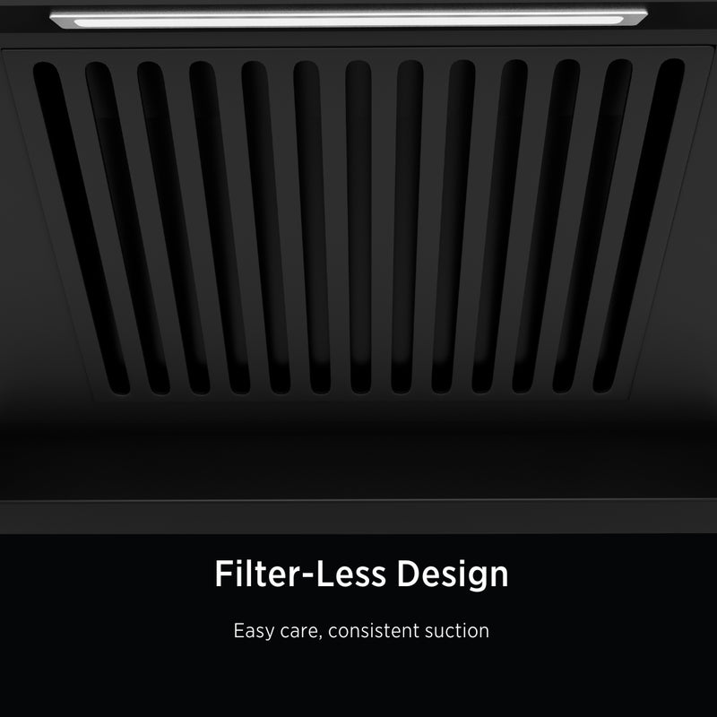   Stark 60 BLDC Chimney Stark filter-less chimney black vent design with filter-less technology text 