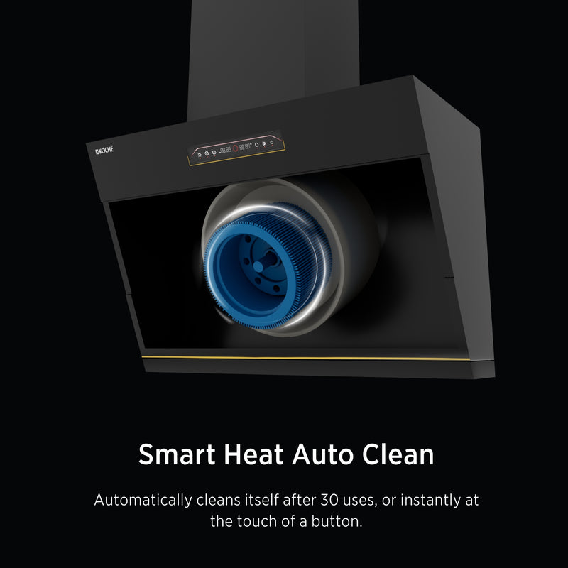   Laura 75 BLDC Chimney Köche Laura 75 BLDC kitchen chimney with smart heat auto clean technology 