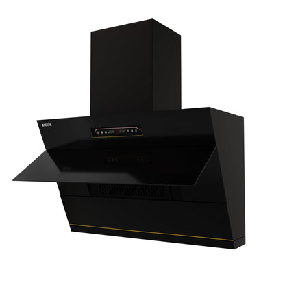 Köche Laura 90 BLDC chimney black finish.