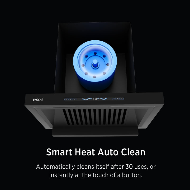   Stark 60 BLDC Chimney Stark 60 chimney auto clean feature heat cleaning BLDC technology 