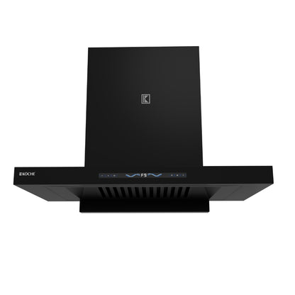 Stark 90 BLDC kitchen chimney black hood product image on white background