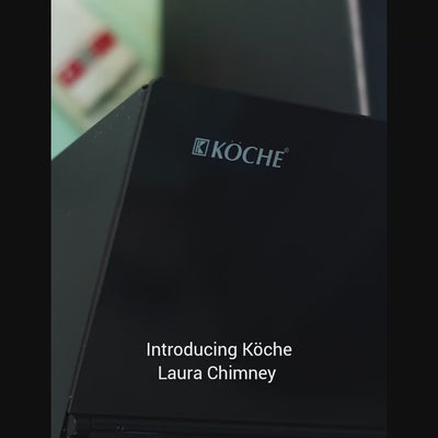 Köche Laura chimney video showing product features and kitchen installation demonstration
